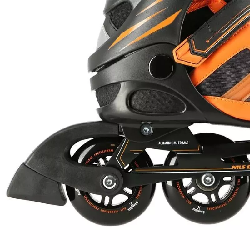 Patins em linha Nils Extreme NA14112 PRETO-LARANJA TAM. 38