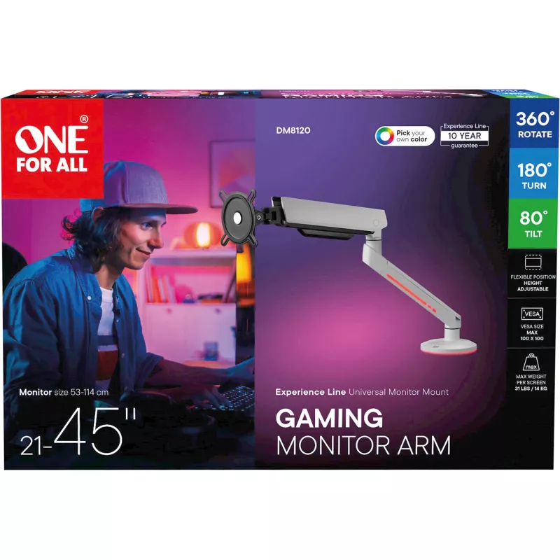 One For All DM8120 Experience-line conjunto de montagem VESA ecrã LCD 21-45 RGB