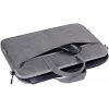 Mala toploader DEFENDER Solid para portáteis de 15,6 polegadas, poliuretano, cinzento, pega de transporte, alça removível