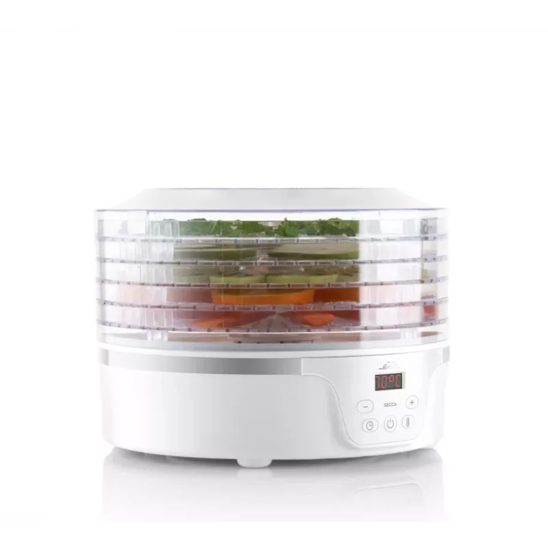Desidratador ETA Eta SECCA transparente branco 380 W, ecrã LED, temporizador de 24 horas, 300×300×220 mm