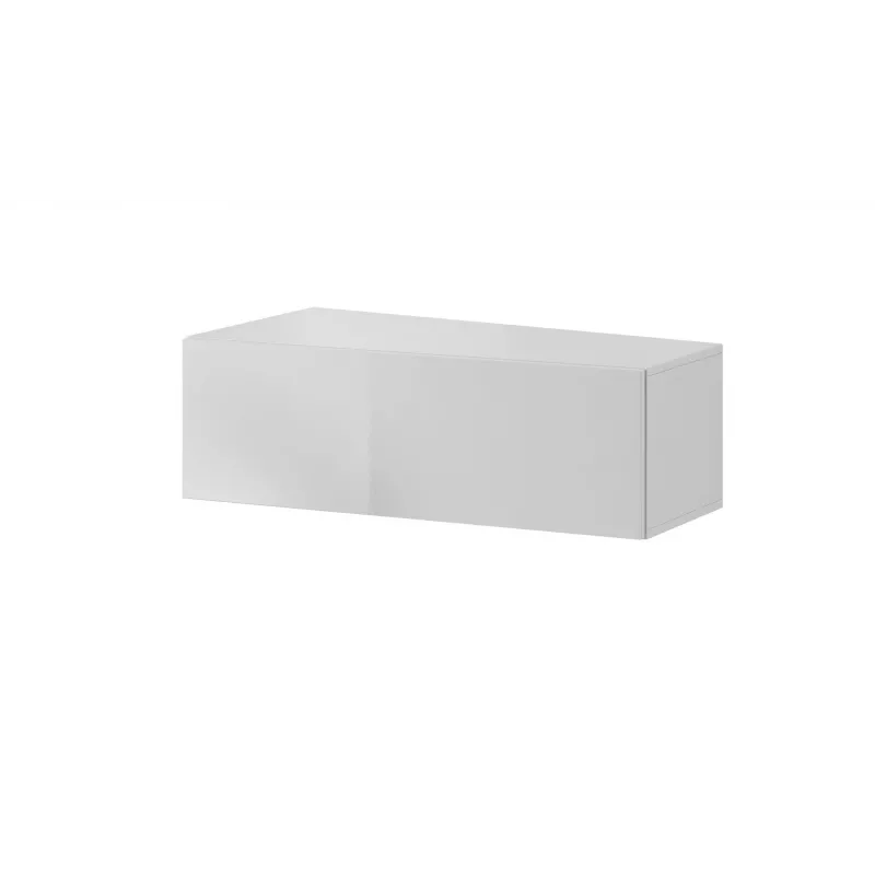 Conjunto de armários de sala Cama VIGO SLANT 5 branco/branco brilhante