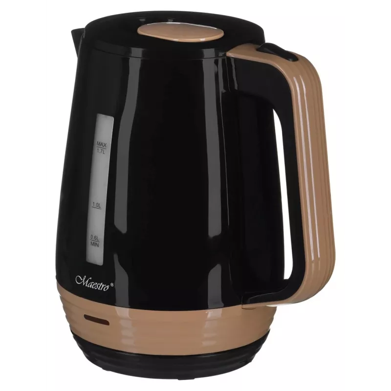 Maestro MR-033 chaleira elétrica, 1,7 l, 2200 W, preta