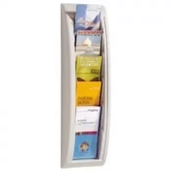 Suporte para papel Paperflow QUICK BLICK 4062.02 — organizador de secretária com 5 compartimentos, cinzento