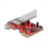 Placa DeLOCK PCI Express x1 para 2 x conector fêmea USB 5 Gbps Type-A Low Profile