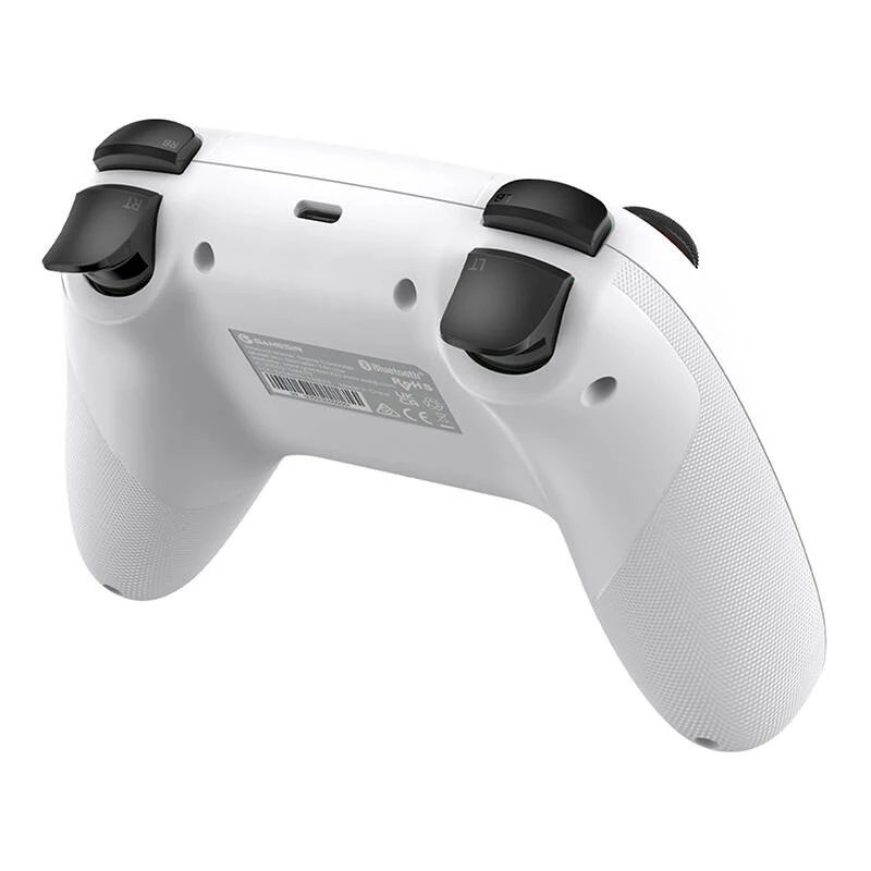 Comando gaming sem fios GameSir T4n Lite branco compatível com Bluetooth, sem fios, recarregável