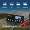 Carregador de baterias QOLTEC 52491 microprocessador 12V/12,6V/24V com LCD