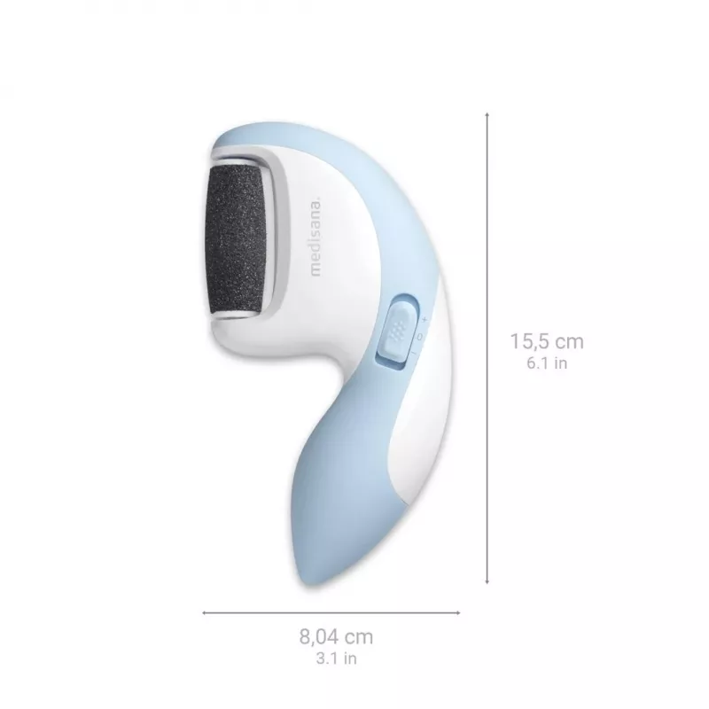 Polidor de unhas elétrico Medisana CR 870 – 3 acessórios, azul/branco