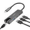 Hub USB 3.2 Gen1, 3 portas com Ethernet 2,5G