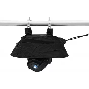 Cobertura de chuva protetora EUROLITE 51837260 para abraçadeira dupla, design durável e resistente às intempéries
