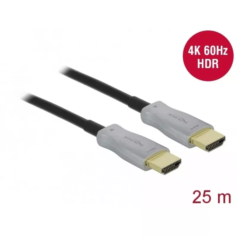 Cabo ótico ativo HDMI 4K 60 Hz 25 m DeLOCK 85016