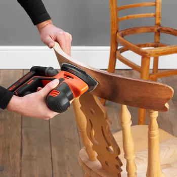 Rebarbadora de detalhe Black & Decker BDCDS18N, sem fios 18V iões de lítio 1,5 Ah, 12.000 rpm, preto/laranja