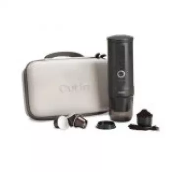 Conjunto de máquina de café portátil Outin Nano 7500mAh (cinzento) + capa de proteção