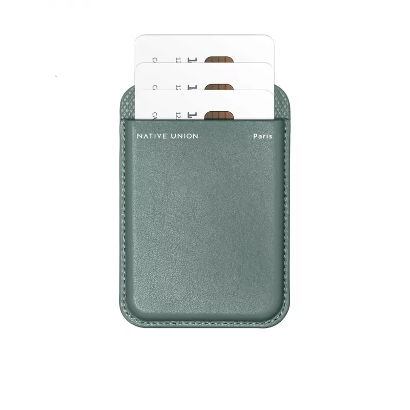 Carteira com capa native union (Re)Classic verde compatível com iPhone 15/15 Pro/15 Plus/15 Pro Max, iPhone 14/14 Pro/14 Plus/14 Pro Max, iPhone 13/13 Pro