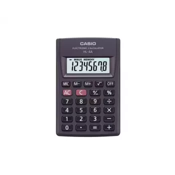 Calculadora CASIO HL-4A-B de 8 dígitos 56x87mm preto