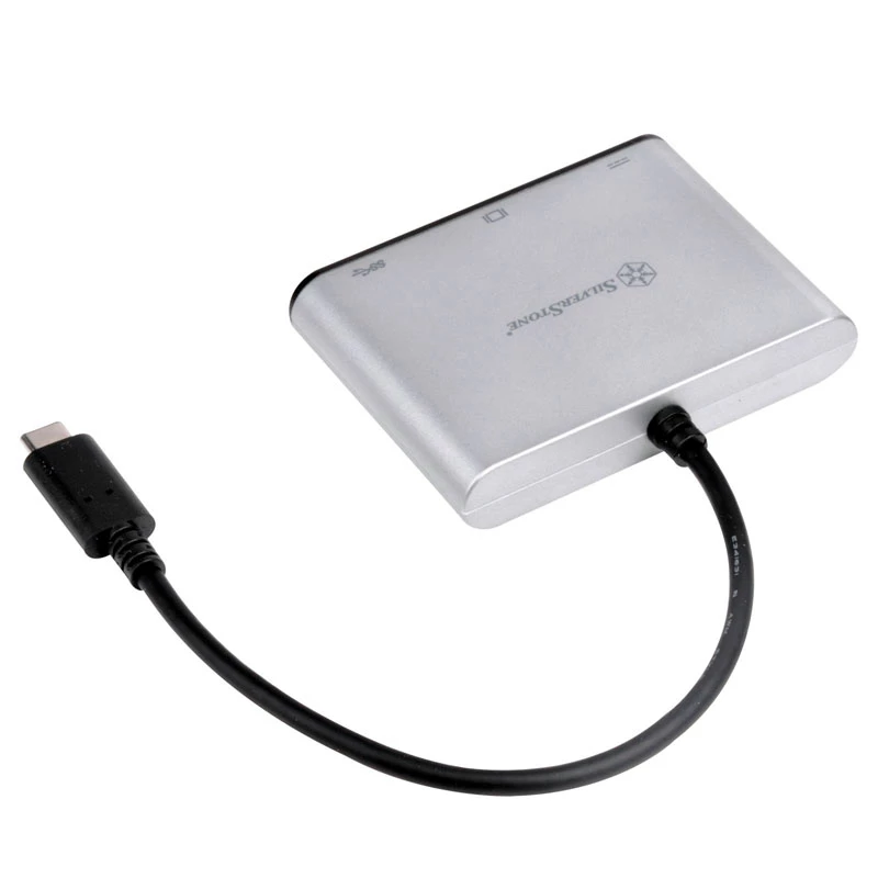 SilverStone SST-EP06C USB 3.1 Type-C para VGA / USB Type-C / USB Type-A hub adaptador