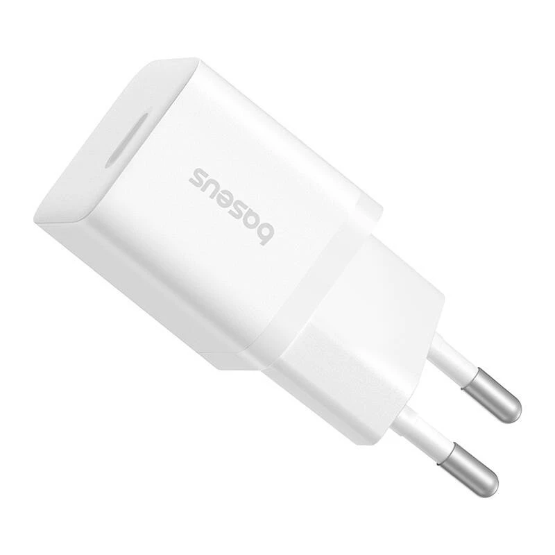 Baseus P10110909213-00 carregador de rede USB-C GaN5 mini 25W branco