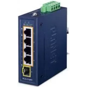 Switch não gerido PLANET IP30 IGS-514PT 4 portas Gigabit Ethernet PoE