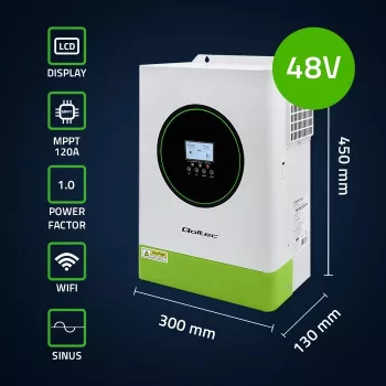 Inversor solar híbrido Off-Grid 6200W | 120A