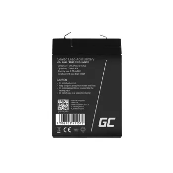 Bateria UPS Green Cell AGM11 6 V 5 Ah chumbo-ácido (VRLA) bateria individual, 70×100×47 mm, 780 g