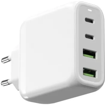 Fonte de alimentação ALLNET PSU-GaNPD-USB-2A2C-68W 68 W, 2× USB-A, 2× USB-C (GaN)