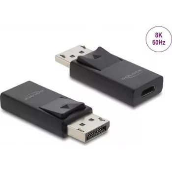Adaptador DELOCK USB Type-C para DisplayPort 8K com suporte HDR e HDCP