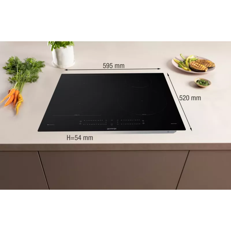 Gorenje GI6432BCWF preto encastrar 60 cm placa de indução 4 zona(s)