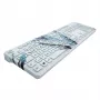 Man&Machine Very Cool Drape Cobertura de teclado, branco, DE (DRAPE/VC/DE)