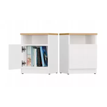 Mesa de cabeceira GALAX 30/1D branco/ARTISAN