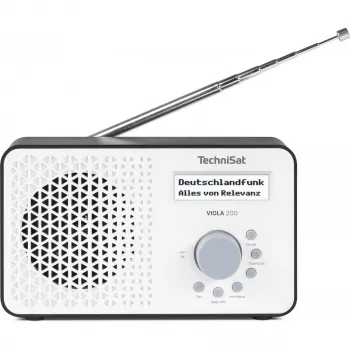 Recetor de TV TECHNISAT VIOLA 200 branco/preto HD DVB-S2