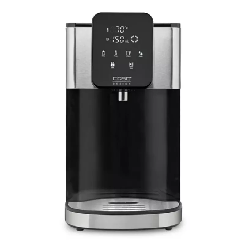 Chaleira elétrica Caso Turbo dispensador de água quente HW 1660 — 4 L, 2600 W, preto/aço inoxidável