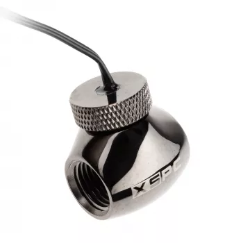 Sensor de temperatura XSPC Inline 10k G1/4 polegadas — sensor de temperatura inline XSPC 10k, preto cromado