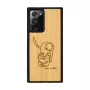 Capa de proteção Man and Wood para Samsung Galaxy Note 20 Ultra – design gato com peixe