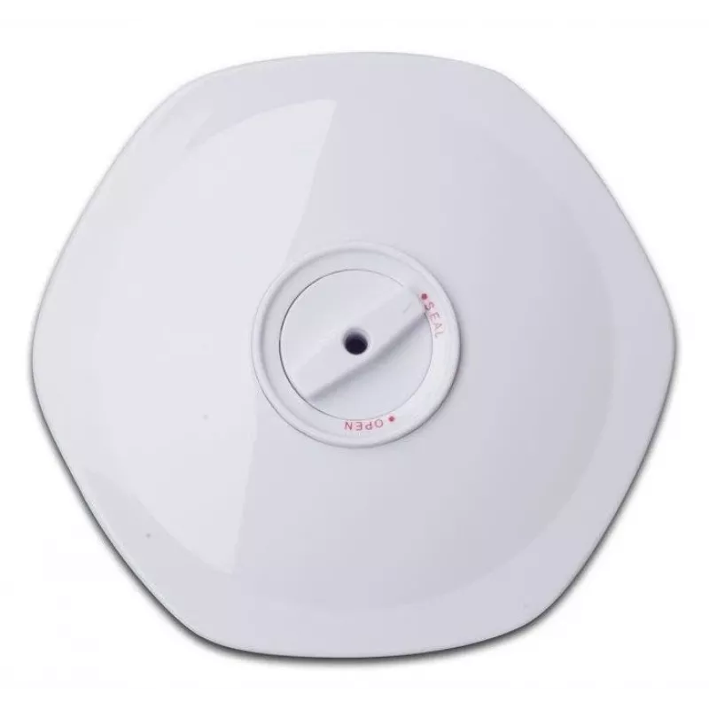 Conjunto de recipientes de vácuo para alimentos Solis 92278 — hexagonal 700 ml, 1,4 L, 2 L, branco/transparente, adequado para frigorífico e congelador