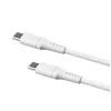 Cabo fixo de silicone líquido FIXDLS-CC12-WH 60W cabo de dados USB branco