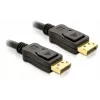 Cabo DisplayPort DeLOCK 82424 3 m macho-macho dourado preto
