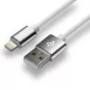Cabo everActive USB Lightning 1 m - branco, silicone, carregamento rápido, 2,4A - CBS-1IW