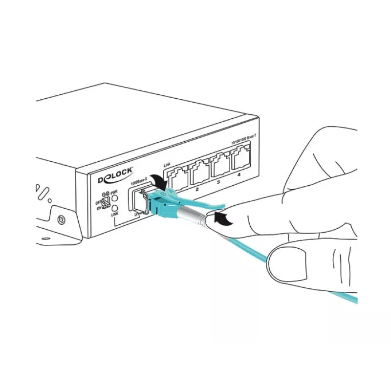 Cabo de fibra ótica DeLOCK 1m 2xLC