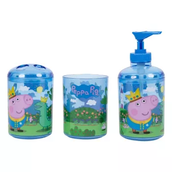 Conjunto de casa de banho Peppa Pig 3369 — conjunto de acessórios de casa de banho com distribuidor e suporte