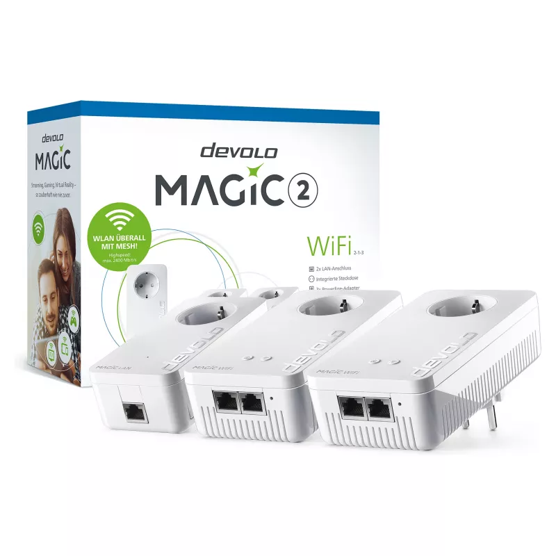 Magic 2 WiFi next Multiroom Kit, Powerline 3 Adaptador