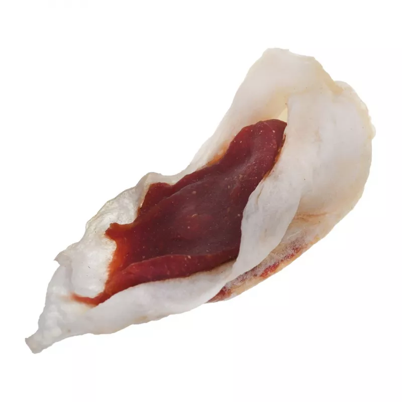 PETITTO Orelha de coelho recheada com pato snack para cães, 500 g