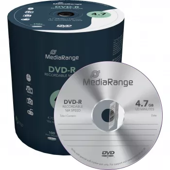 DVD virgem MediaRange MR442 4,7 GB DVD-R 100 unid.