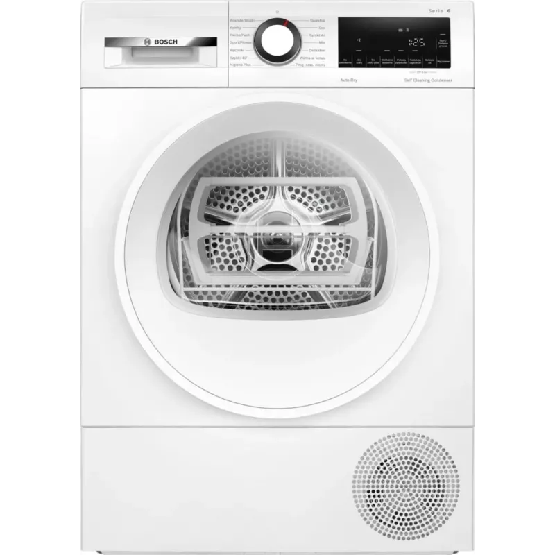 Máquina de secar roupa Bosch WQG145APPL 9 kg bomba de calor, 14 programas, visor LED, branco