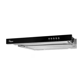 Exaustor de encastre Akpo WK-7 Light Glass 50 em aço inoxidável, preto