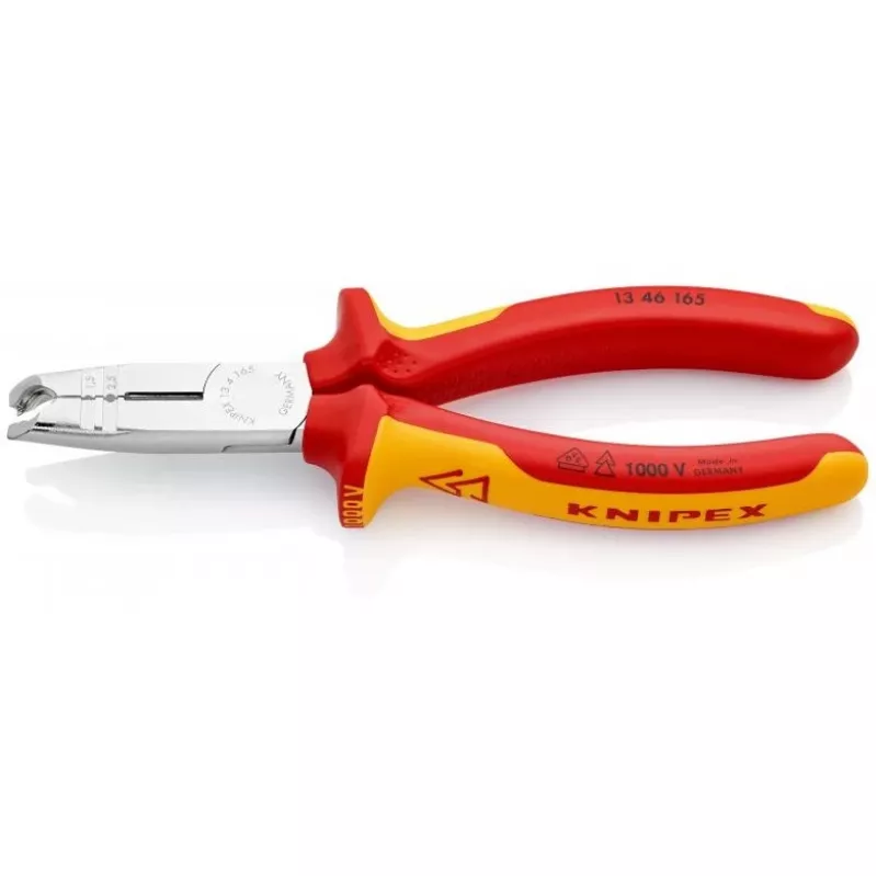 Alicate de descarnar Knipex 13 46 165 vermelho, amarelo