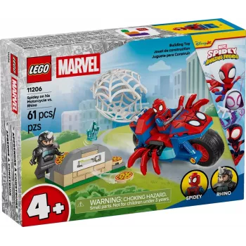 LEGO MARVEL 11206 Spidey na sua Mota contra o Rhino
