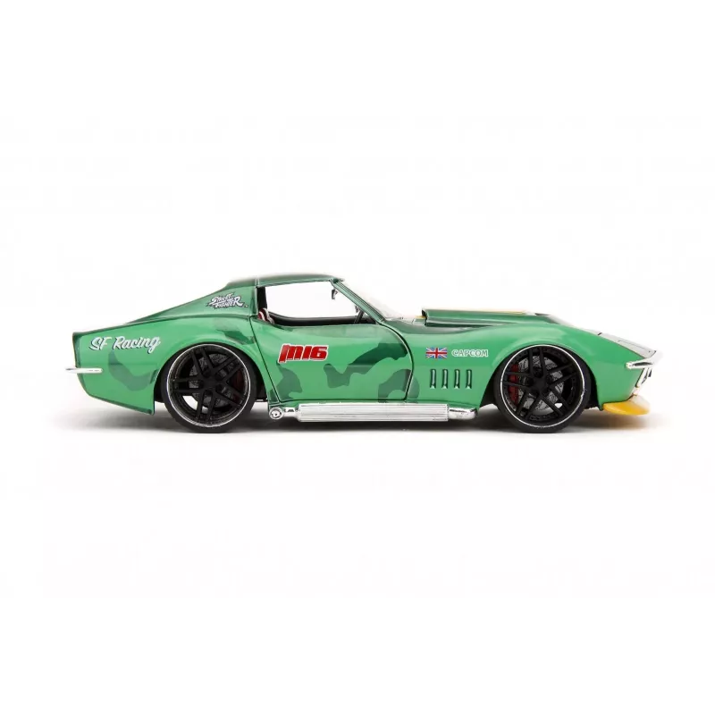 Carro Jada Toys Street Fighter 1969 Chevrolet 1:24 metal verde