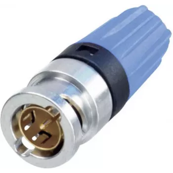 Ficha BNC Neutrik, reta 75 NBNC75BLP9 1 unidade (NBNC75BLP9)