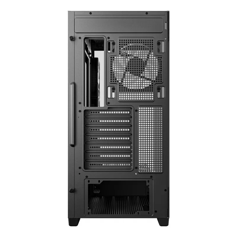 Caixa de PC DeepCool CG580 4F Midi Tower — ATX/ITX/MicroATX, vidro temperado, ventoinhas 3×120mm+1×120mm, 2×3,5 polegadas & 2×2,5 polegadas, USB-A×2 USB-C×1, preto