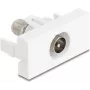 Tomada IEC / F DeLOCK 90828 branca 75 Ω reta