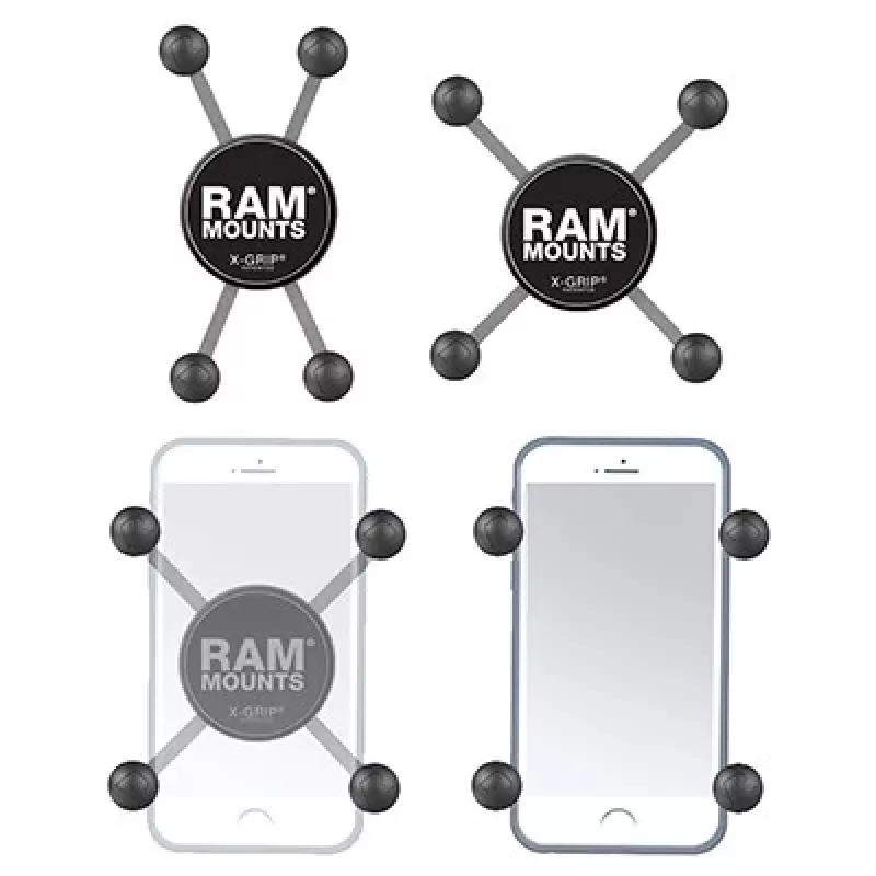 Suporte universal para telemóvel RAM Mounts X-Grip com esfera